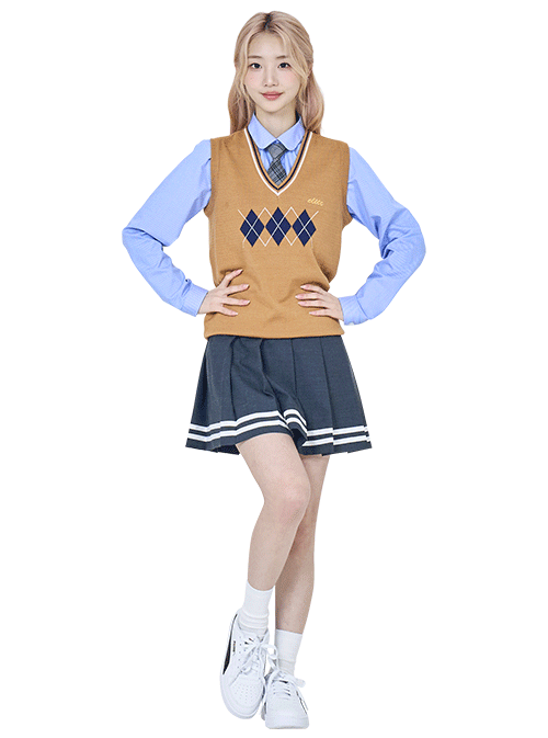 여학생 동복 니트